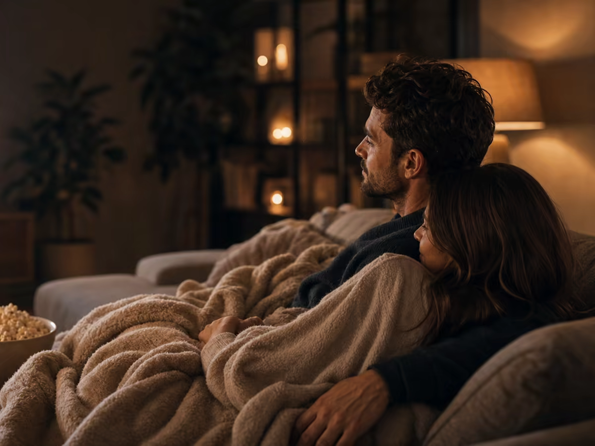 Obejrzenie romantycznego filmu - romantyczny pomysł na randkę